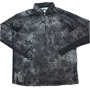 Kryptek Pullover Shirt Mens Large Typhon Camo Long Sleeve Tactical